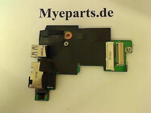 USB Port Lan Netzwerk Buchse Board Platine Modul Dell Latitude E5410